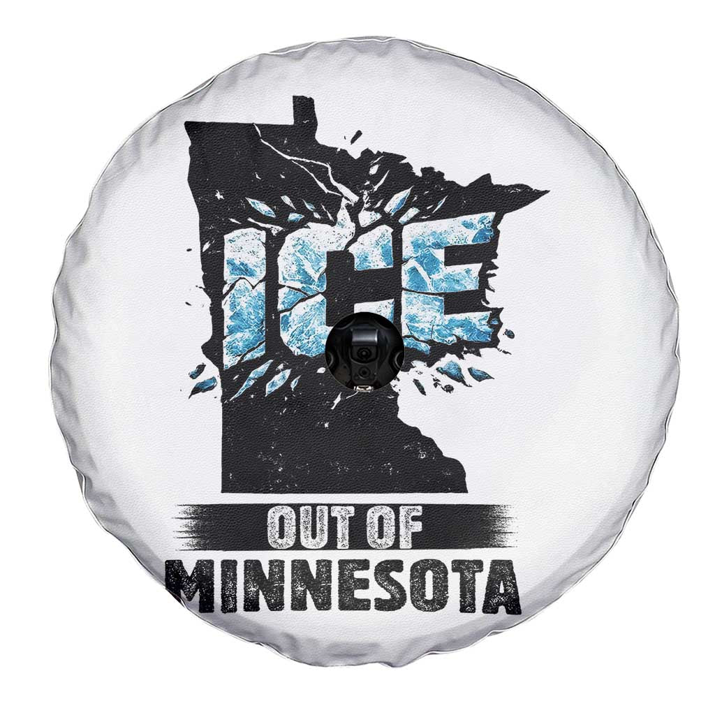 Ice Out of Minnesota Spare Tire Cover MN State Map Abolish Ice Protest