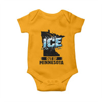 Ice Out of Minnesota Baby Onesie MN State Map Abolish Ice Protest