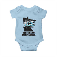 Ice Out of Minnesota Baby Onesie MN State Map Abolish Ice Protest