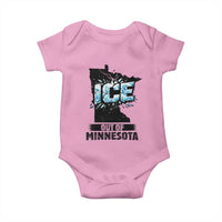 Ice Out of Minnesota Baby Onesie MN State Map Abolish Ice Protest
