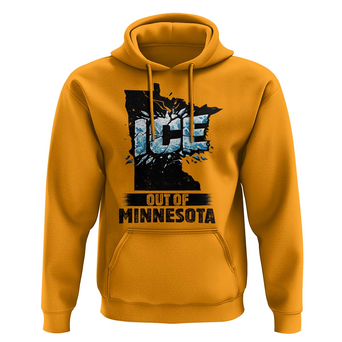 Ice Out of Minnesota Hoodie MN State Map Abolish Ice Protest