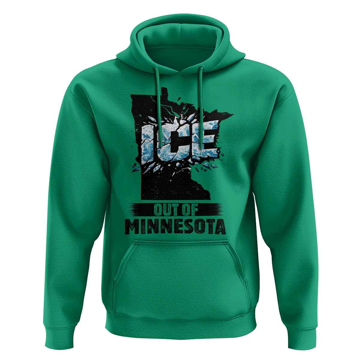 Ice Out of Minnesota Hoodie MN State Map Abolish Ice Protest
