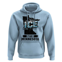Ice Out of Minnesota Hoodie MN State Map Abolish Ice Protest
