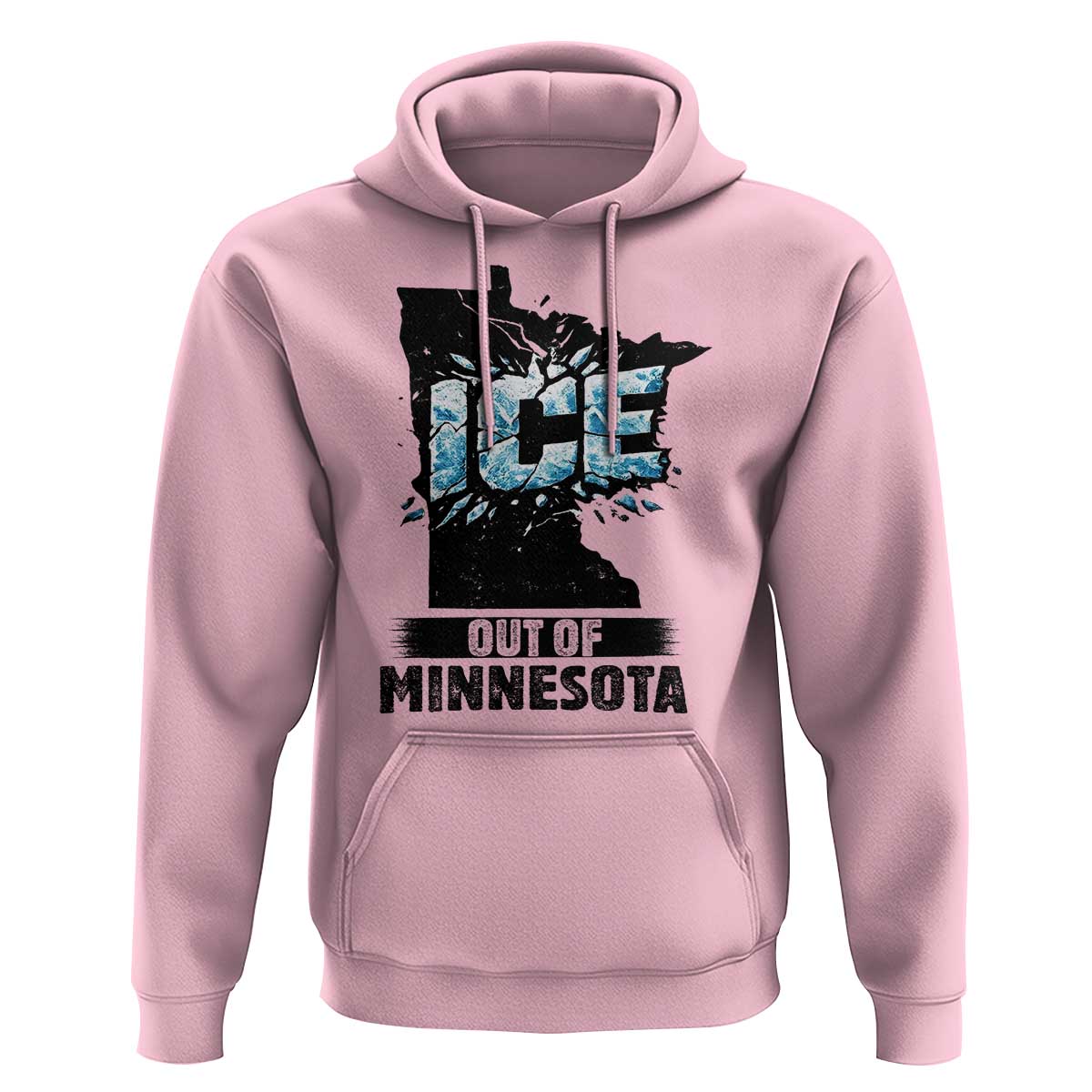 Ice Out of Minnesota Hoodie MN State Map Abolish Ice Protest
