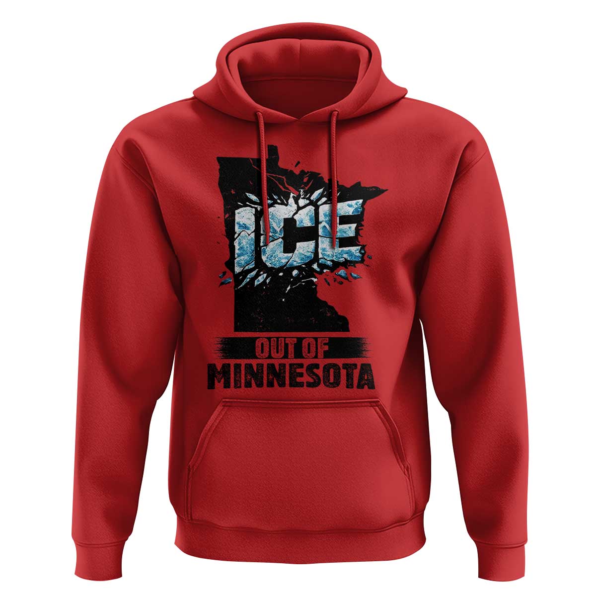 Ice Out of Minnesota Hoodie MN State Map Abolish Ice Protest