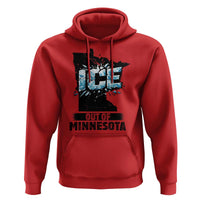Ice Out of Minnesota Hoodie MN State Map Abolish Ice Protest