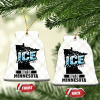 Ice Out of Minnesota Ceramic Ornament MN State Map Abolish Ice Protest