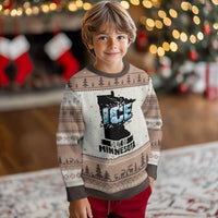 Ice Out of Minnesota Ugly Christmas Sweater MN State Map Abolish Ice Protest