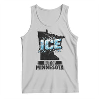 Ice Out of Minnesota Tank Top MN State Map Abolish Ice Protest