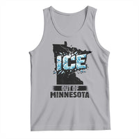 Ice Out of Minnesota Tank Top MN State Map Abolish Ice Protest