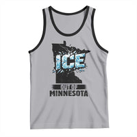 Ice Out of Minnesota Tank Top MN State Map Abolish Ice Protest