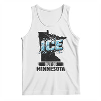 Ice Out of Minnesota Tank Top MN State Map Abolish Ice Protest