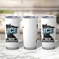 Ice Out of Minnesota Tumbler Cup MN State Map Abolish Ice Protest