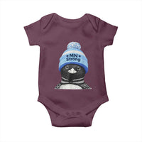MN Strong Winter Loon with Blue Beanie Baby Onesie Stand with Minnesota Justice Protest