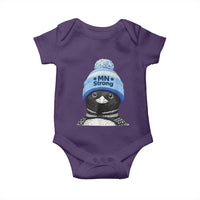 MN Strong Winter Loon with Blue Beanie Baby Onesie Stand with Minnesota Justice Protest