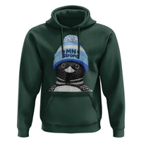 MN Strong Winter Loon with Blue Beanie Hoodie Stand with Minnesota Justice Protest