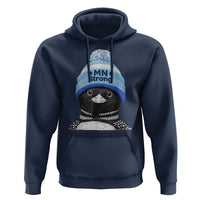 MN Strong Winter Loon with Blue Beanie Hoodie Stand with Minnesota Justice Protest