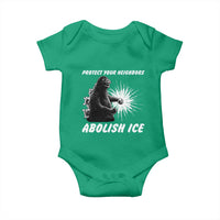 Protect Your Neighbors Abolish Ice Baby Onesie Monster Resitance Protest Graphic