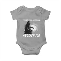 Protect Your Neighbors Abolish Ice Baby Onesie Monster Resitance Protest Graphic