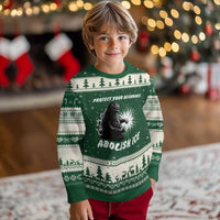 Protect Your Neighbors Abolish Ice Ugly Christmas Sweater Monster Resitance Protest Graphic