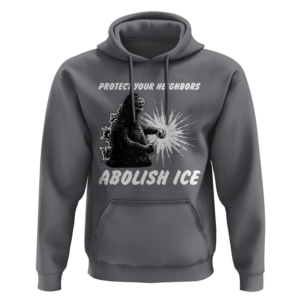 Protect Your Neighbors Abolish Ice Hoodie Monster Resitance Protest Graphic