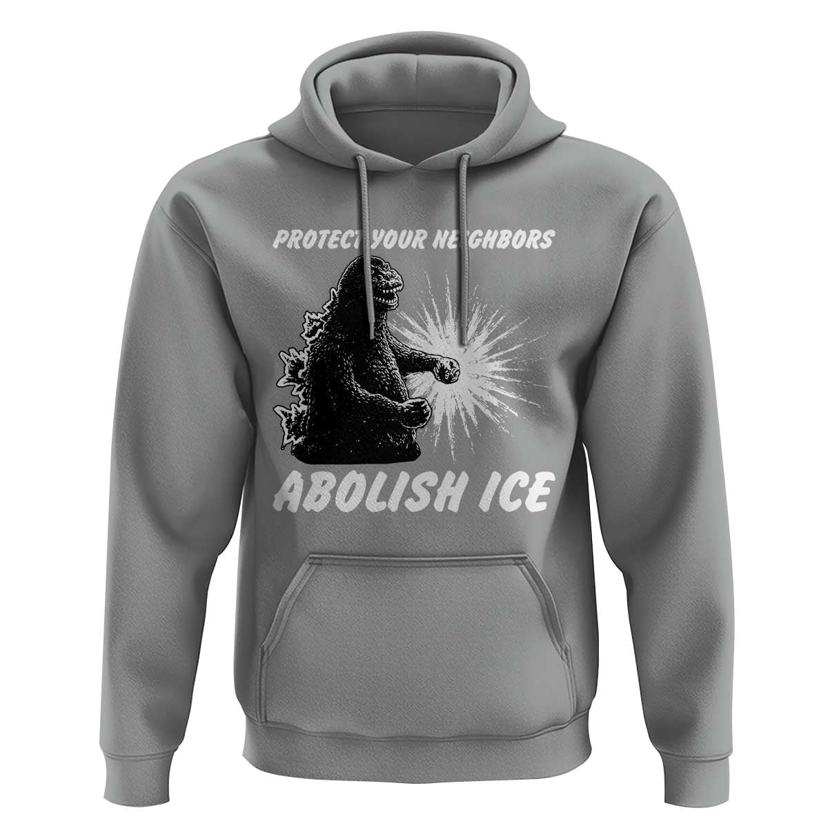 Protect Your Neighbors Abolish Ice Hoodie Monster Resitance Protest Graphic