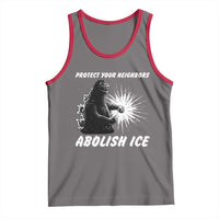 Protect Your Neighbors Abolish Ice Tank Top Monster Resitance Protest Graphic