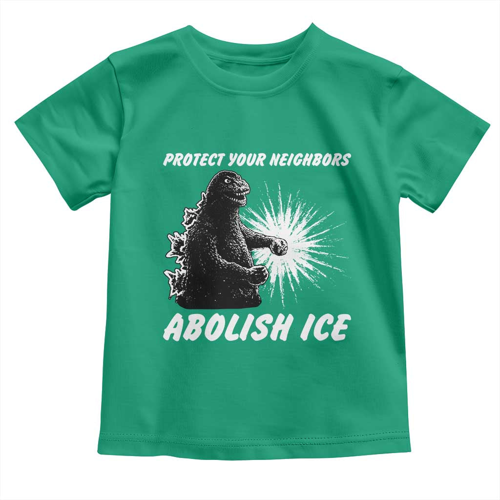 Protect Your Neighbors Abolish Ice Toddler T Shirt Monster Resitance Protest Graphic