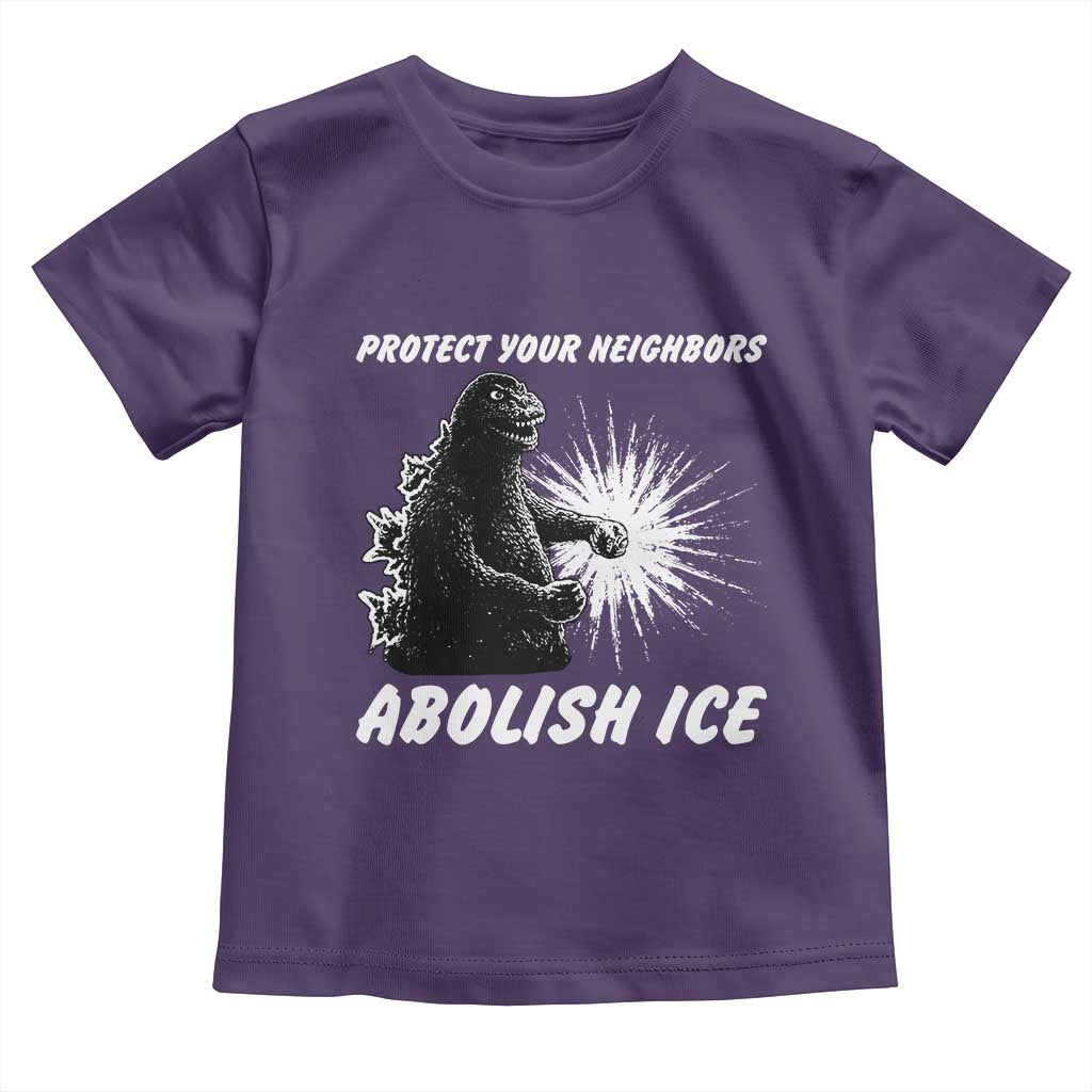 Protect Your Neighbors Abolish Ice Toddler T Shirt Monster Resitance Protest Graphic