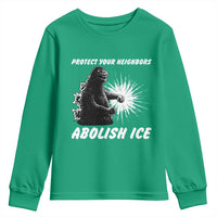 Protect Your Neighbors Abolish Ice Youth Sweatshirt Monster Resitance Protest Graphic