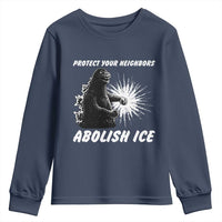 Protect Your Neighbors Abolish Ice Youth Sweatshirt Monster Resitance Protest Graphic