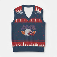 We All We Got We All We Need Inspirational V-Neck Knit Sweater Vest Football Fan Pride