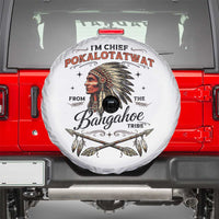 Funny I'm Chief Pokalotatwat from The Tribe Spare Tire Cover Indigenous Native American Vintage Headdress