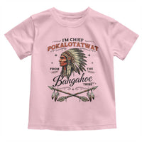 Funny I'm Chief Pokalotatwat from The Tribe Toddler T Shirt Indigenous Native American Vintage Headdress