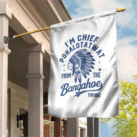 Funny I'm Chief Pokalotatwat from The Tribe Garden Flag Indigenous Native American Headdress