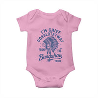 Funny I'm Chief Pokalotatwat from The Tribe Baby Onesie Indigenous Native American Headdress