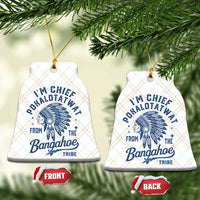 Funny I'm Chief Pokalotatwat from The Tribe Ceramic Ornament Indigenous Native American Headdress
