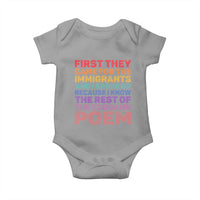 First They Came for The Immigrants Baby Onesie