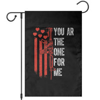 You AR The One for Me Garden Flag Patriotic Valentine Gun Romantic Rifle and Flag