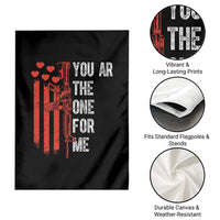 You AR The One for Me Garden Flag Patriotic Valentine Gun Romantic Rifle and Flag