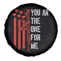 You AR The One for Me Spare Tire Cover Patriotic Valentine Gun Romantic Rifle and Flag
