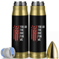You AR The One for Me Bullet Tumbler Patriotic Valentine Gun Romantic Rifle and Flag