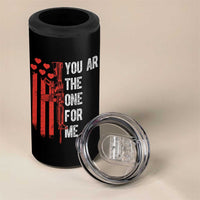 You AR The One for Me 4 in 1 Can Cooler Tumbler Patriotic Valentine Gun Romantic Rifle and Flag