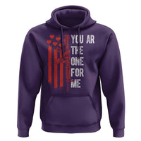 You AR The One for Me Hoodie Patriotic Valentine Gun Romantic Rifle and Flag