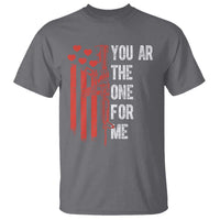 You AR The One for Me T Shirt Patriotic Valentine Gun Romantic Rifle and Flag