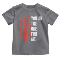 You AR The One for Me Toddler T Shirt Patriotic Valentine Gun Romantic Rifle and Flag