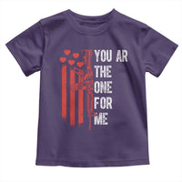 You AR The One for Me Toddler T Shirt Patriotic Valentine Gun Romantic Rifle and Flag
