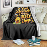 I Can't Believe It's Been 100 Days of School Cute Bee Throw Blanket