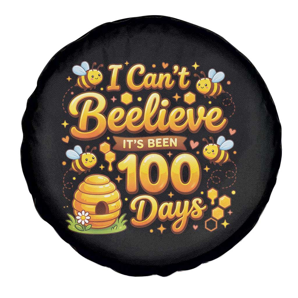 I Can't Believe It's Been 100 Days of School Cute Bee Spare Tire Cover