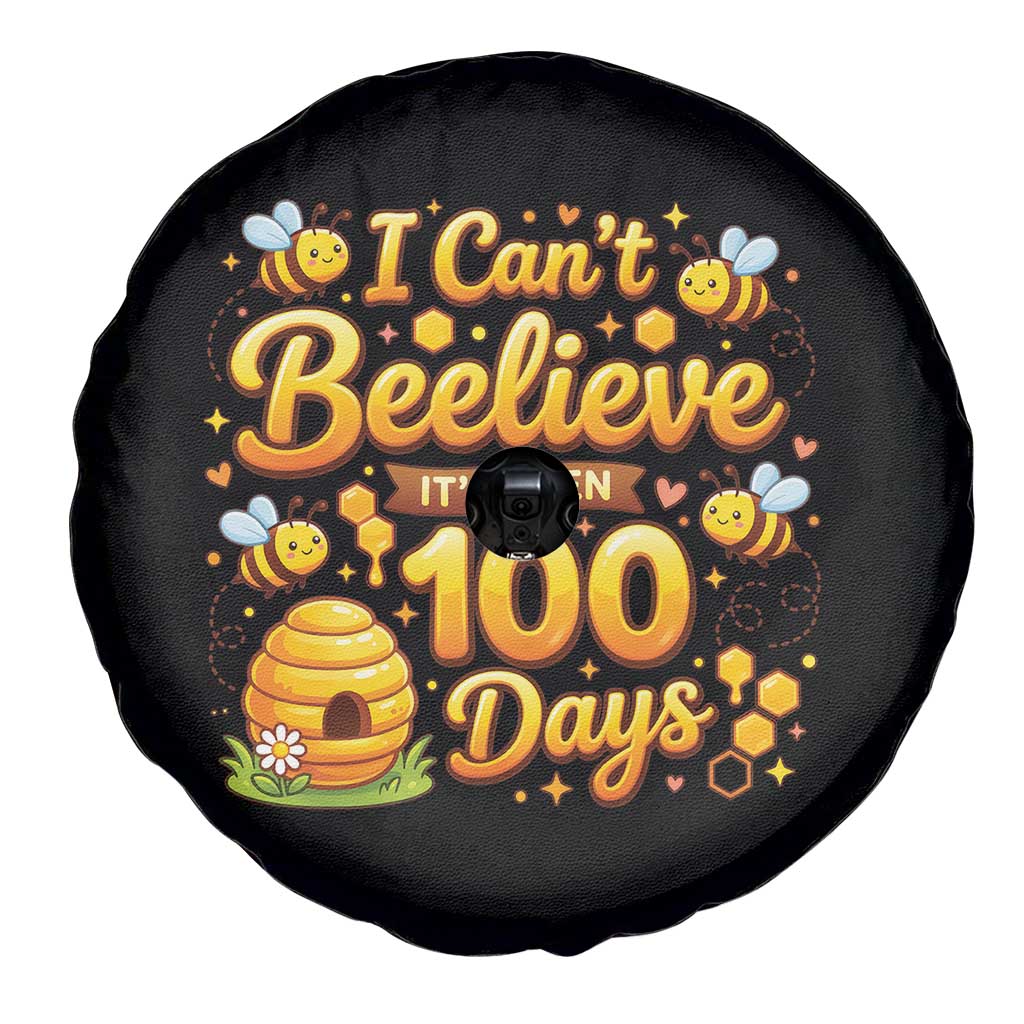 I Can't Believe It's Been 100 Days of School Cute Bee Spare Tire Cover